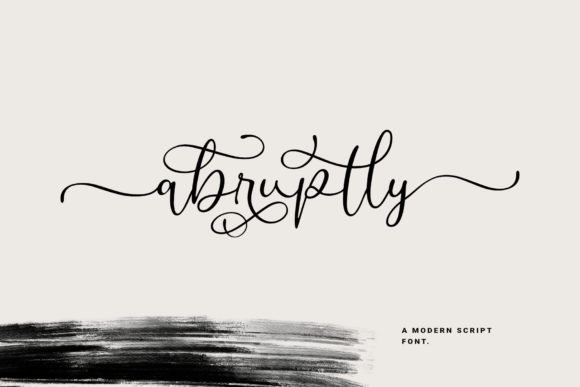 Abruptly: The Script Font for Modern Branding