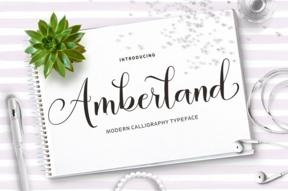 Amberland: Elevate Your Projects with Modern Calligraphy