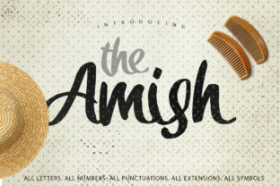 Amish: The Handwritten Marker Font with Unmistakable Character
