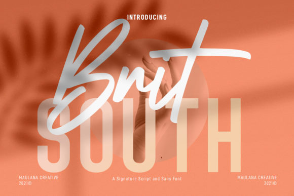 Britsouth: A Modern Script and Sans Serif Font Duo for Creative Projects