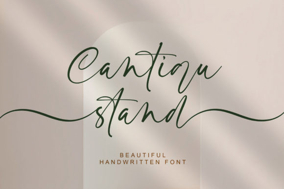 Cantiqu Stand: A Script Font with Flow and Character