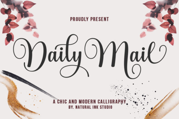 Daily Mail Script: A Modern Calligraphy Font for Every Creator