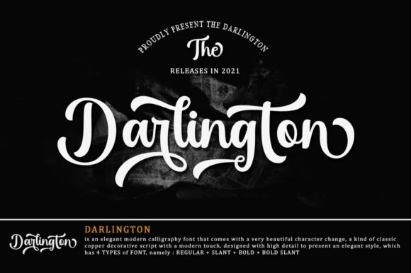 Darlington: A Modern Calligraphy Font with Classic Soul
