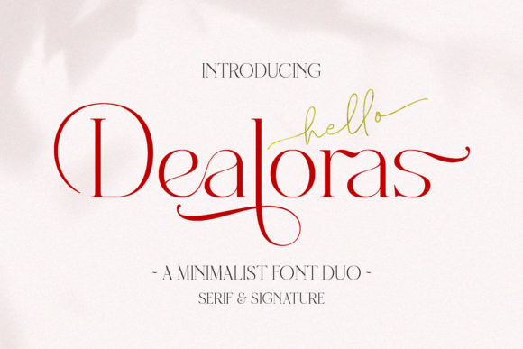 Dealoras Trio: A Stylish Font Family for Modern Creators