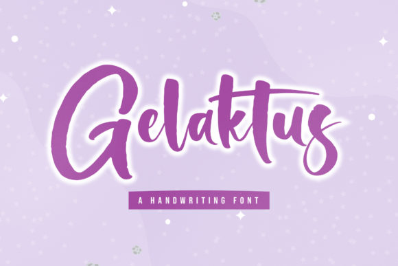 Gelaktus: The Flowing Script Font for Modern Creators