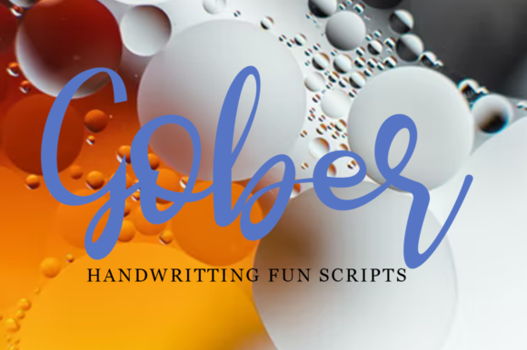 Gober: A Confident Script Font for Modern Projects