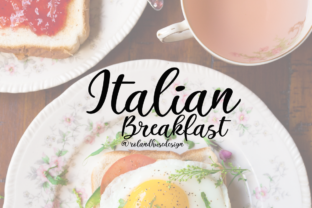Italian Breakfast: A Font with a Handmade Soul