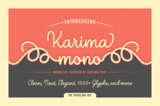 Karima Mono: A Monoline Script for Modern Designers