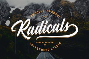 Radicals: A Modern Script Font with Friendly Character