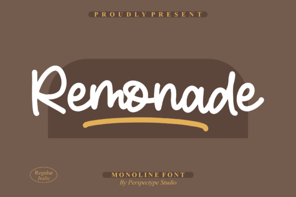 Remonade: The Monoline Font for Modern Branding