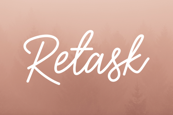 Retask: The Bouncy Script Font with Personality