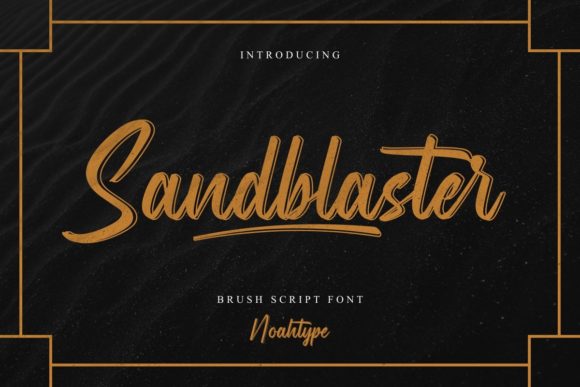 Sandblaster: A Modern Brush Script for Handmade Style