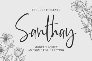 Santhay: A Script Font with Authentic Character